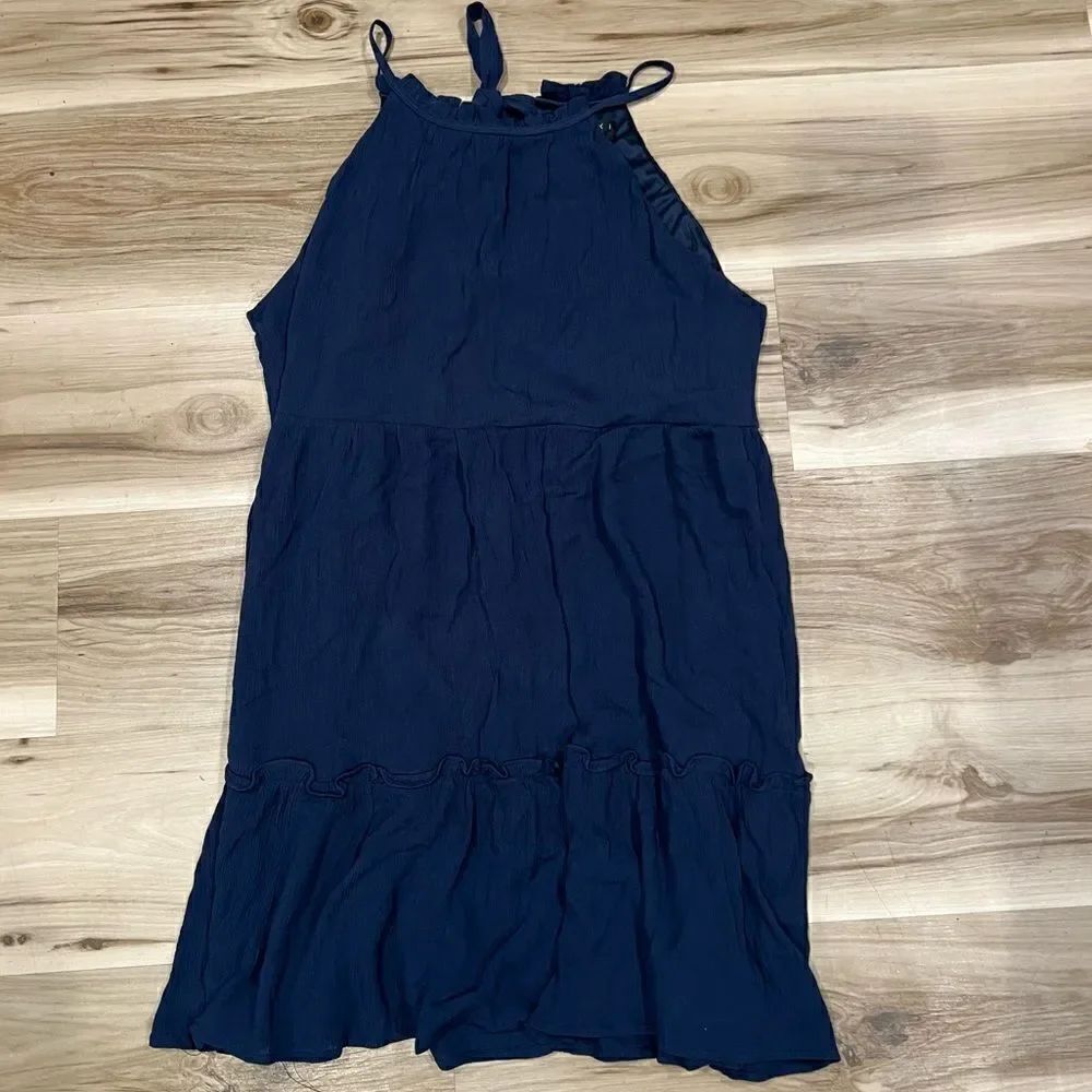 NEW Francesca’s Trixxi Blue Halter Dress Women’s XL